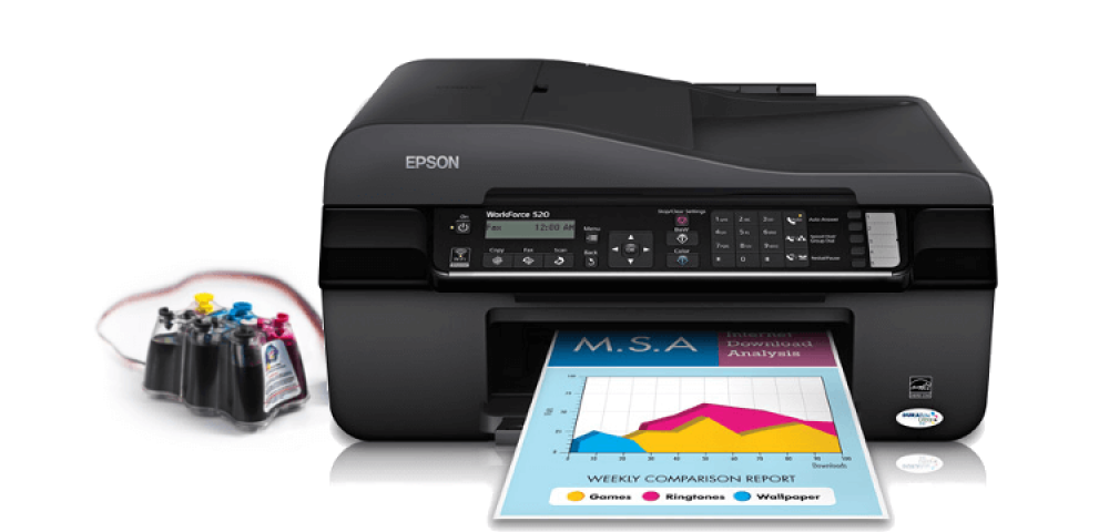 изображение МФУ Epson WorkForce 520 с СНПЧ - изображение 1