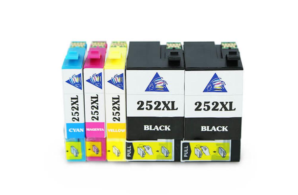 изображение Комплект совместимых картриджей T252XL (C/M/YBk/Bk) для Epson Workforce WF-7620 - изображение 1