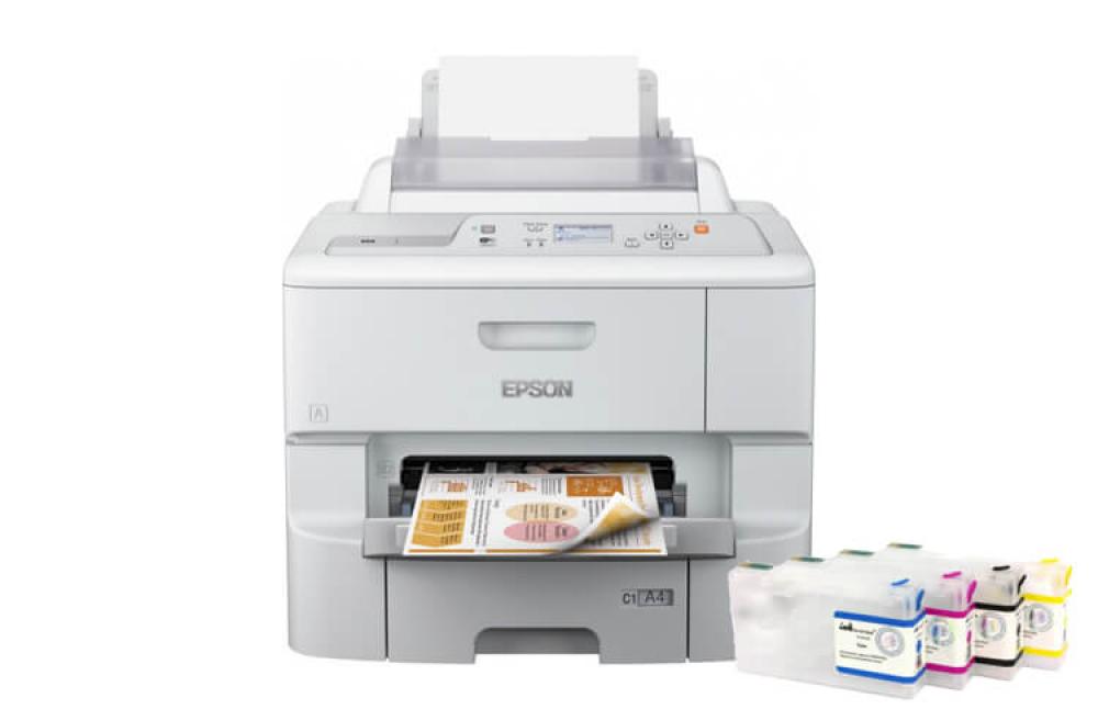 Принтер Epson WorkForce Pro WF-6090DW с ПЗК и чернилами изображение - изображение 1