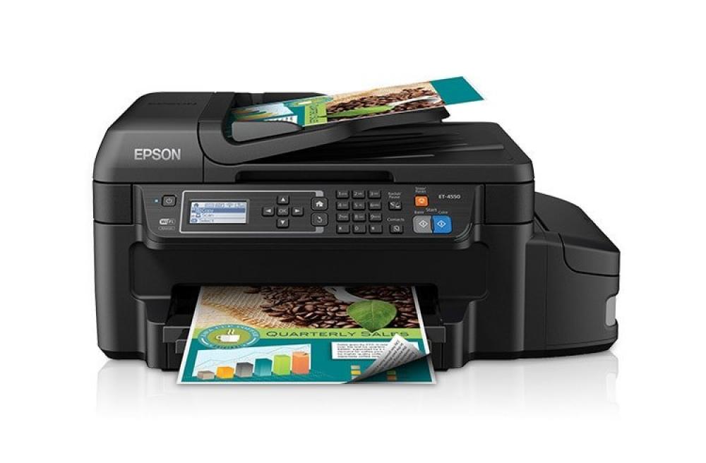 МФУ Epson WorkForce EcoTank ET-4550 с оригинальной СНПЧ и чернилами изображение - изображение 1