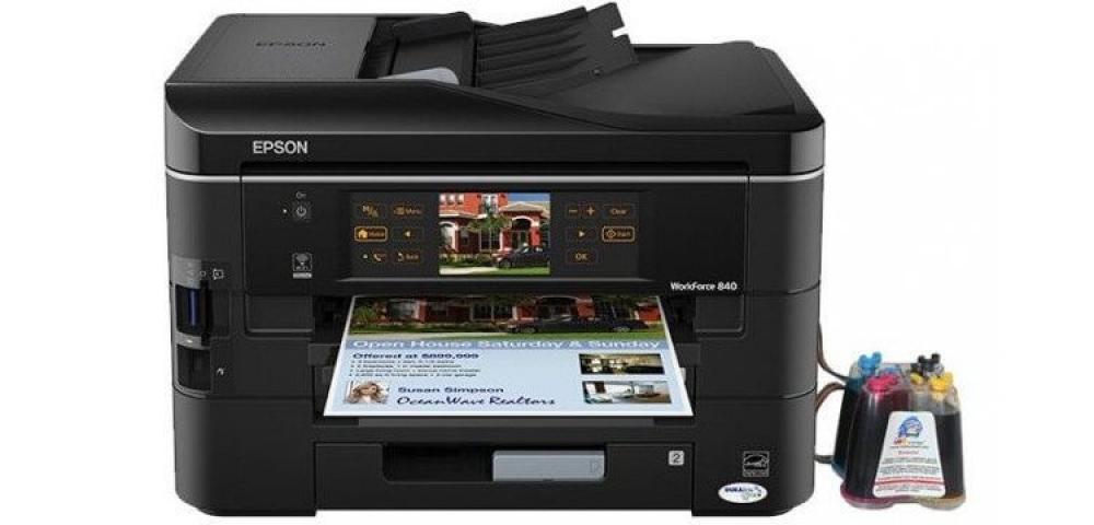 изображение МФУ Epson WorkForce 840 Refurbished с СНПЧ - изображение 1