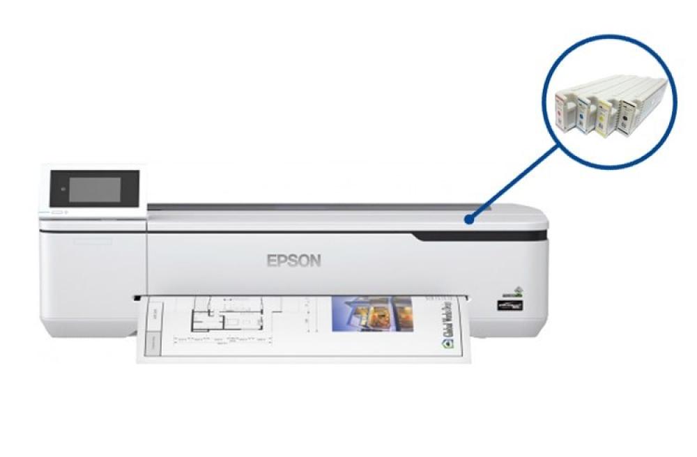 изображение Плоттер Epson SureColor SC-T3100N (без стенда) с ПЗК и чернилами - изображение 1