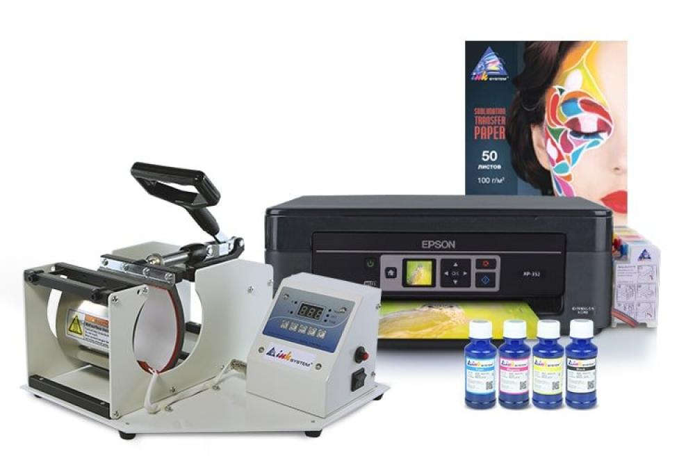 изображение Термопресс INKSYSTEM M-01 для кружек и МФУ Epson XP-352 с набором для сублимационной печати - изображение 1