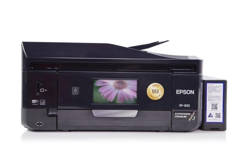 изображение МФУ Epson Expression Premium XP-830 Refurbished с СНПЧ и светостойкими чернилами INKSYSTEM (Уценка) - изображение 1