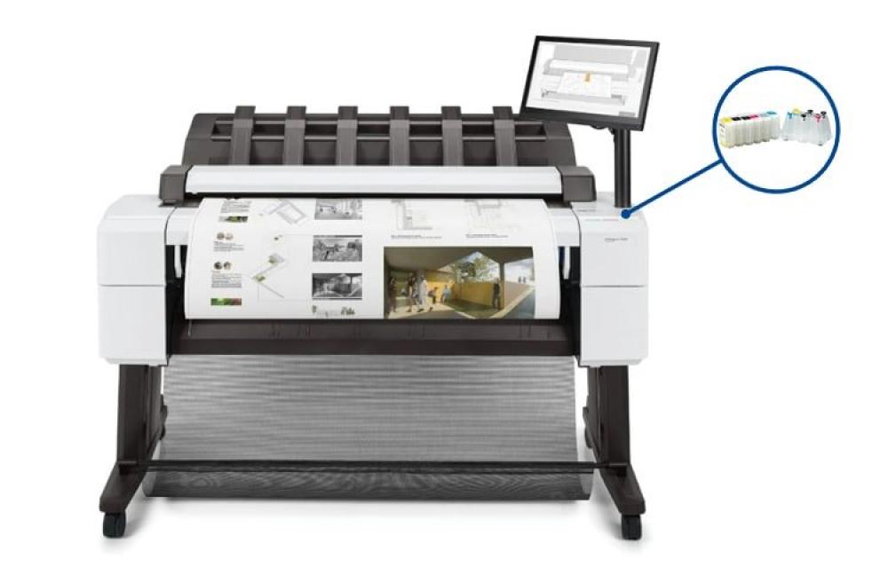 Плоттер HP DesignJet T2600 с СНПЧ и чернилами изображение - изображение 1