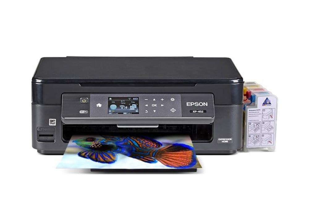 МФУ Epson Expression Home XP-452 с СНПЧ и сублимационными чернилами изображение - изображение 1