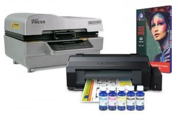 Вакуумный термопресс HeatPress V-01 3D и принтер Epson L1300 с набором для сублимационной печати Вакуумный термопресс HeatPress V-01 3D и принтер Epson L1300 с набором для сублимационной печати