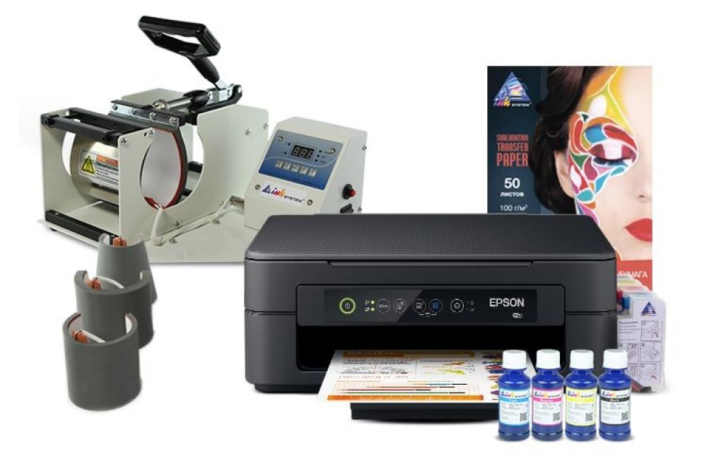 изображение Термопресс INKSYSTEM M-04 для кружек 4 в 1 и МФУ Epson XP-2100 с набором для сублимационной печати - изображение 1