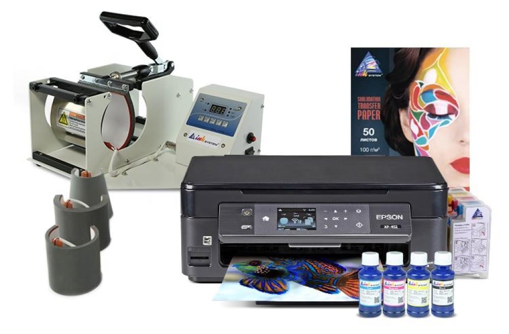 изображение Термопресс INKSYSTEM M-04 для кружек 4 в 1 и МФУ Epson XP-452 с набором для сублимационной печати - изображение 1