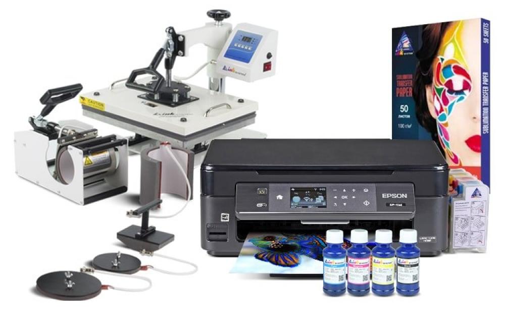 изображение Многофункциональный термопресс INKSYSTEM C-06-2938 6 в 1 и МФУ Epson XP-452 с набором для сублимационной печати - изображение 1