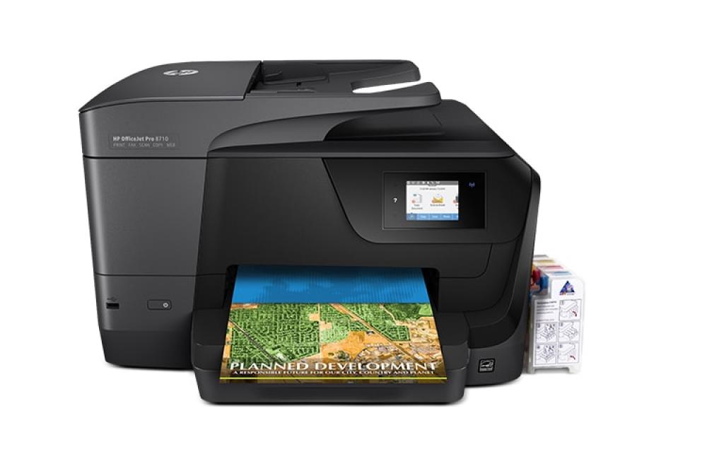 МФУ HP OfficeJet Pro 8710 с СНПЧ и чернилами изображение - изображение 1