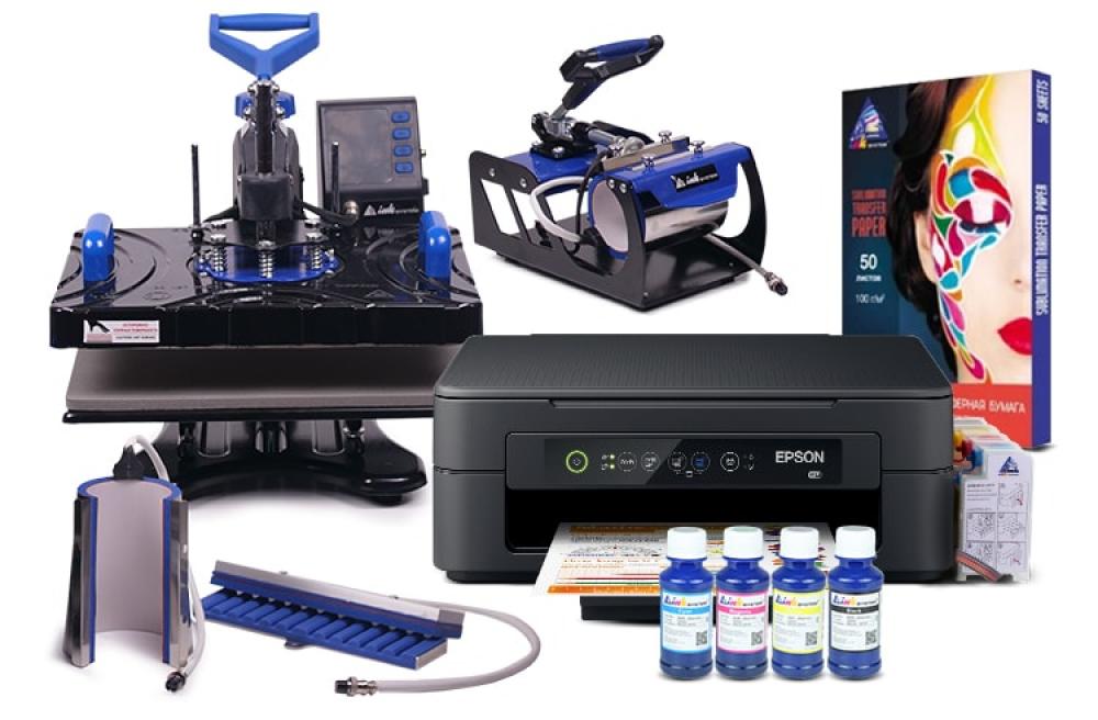 изображение Многофункциональный термопресс INKSYSTEM SP Combo 4 29*38 см 4 в 1 и МФУ Epson XP-2100 с набором для сублимационной печати - изображение 1