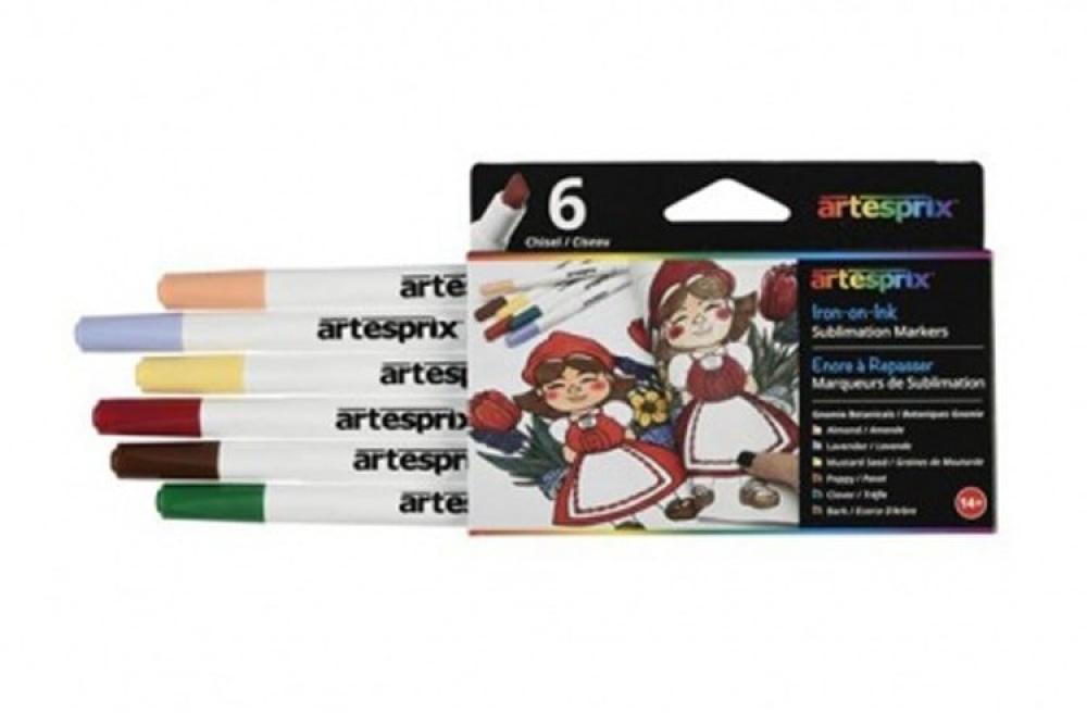 Набор фломастеров для ткани Artesprix натуральные цвета изображение - изображение 1