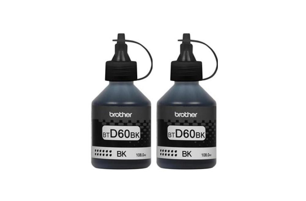 Оригинальные чернила для Brother BTD60BK Black (108 мл) - 2шт изображение