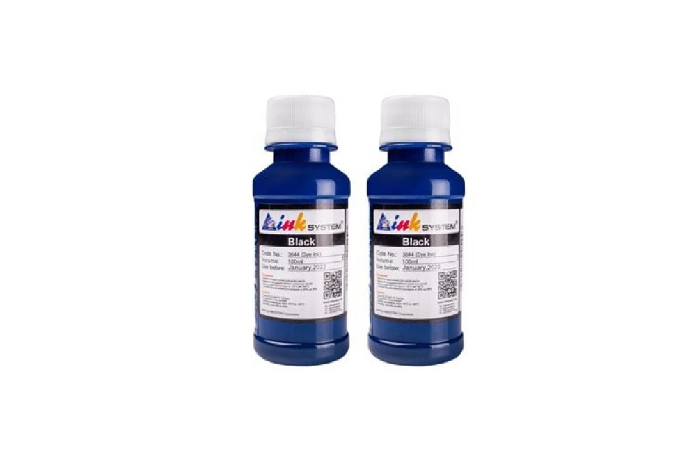 Пигментные чернила INKSYSTEM для мелованной бумаги (Art-ink) Black 100 мл. - 2шт изображение