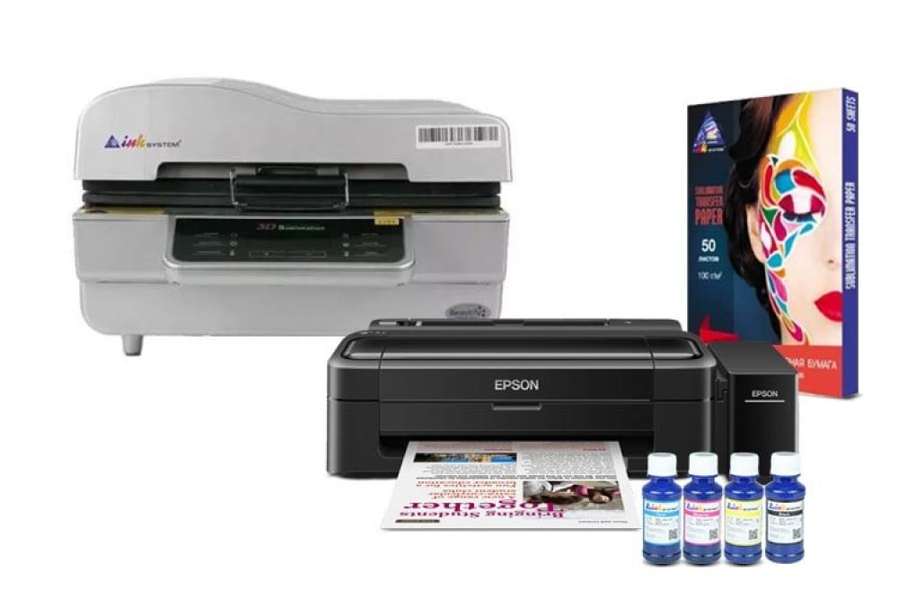 изображение Вакуумный термопресс INKSYSTEM 3D-Max и принтер Epson L132 с набором для сублимационной печати - изображение 1