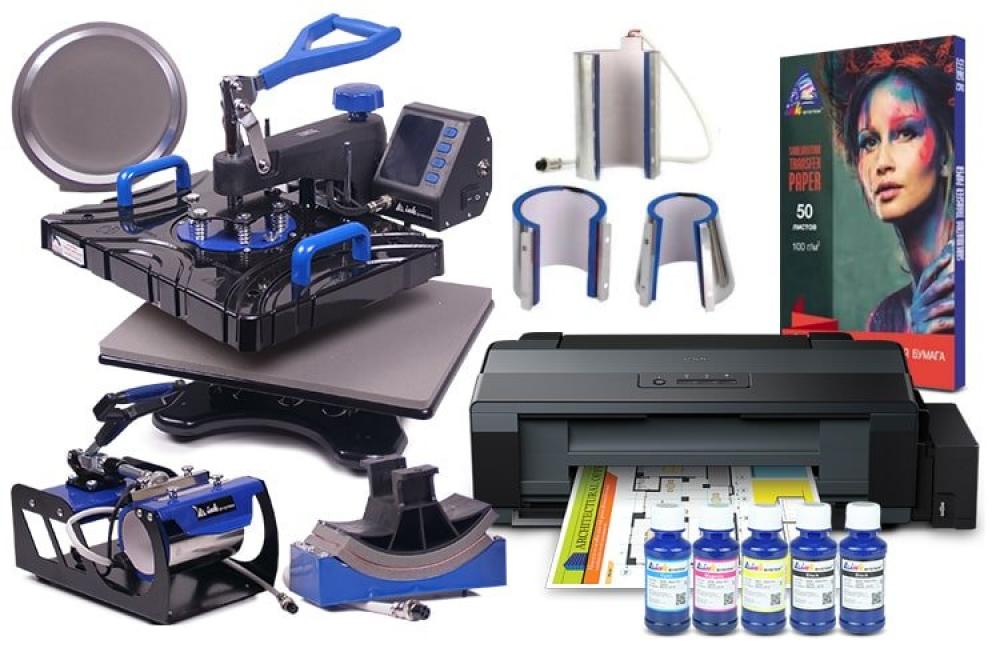 изображение Термопресс INKSYSTEM SP Combo 8 29*38 см 8 в 1 и принтер Epson L1300 с набором для сублимационной печати - изображение 1