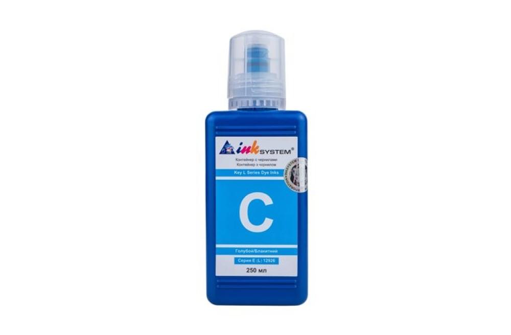 Светостойкие чернила INKSYSTEM Cyan 250 мл (Бесконтактные) изображение