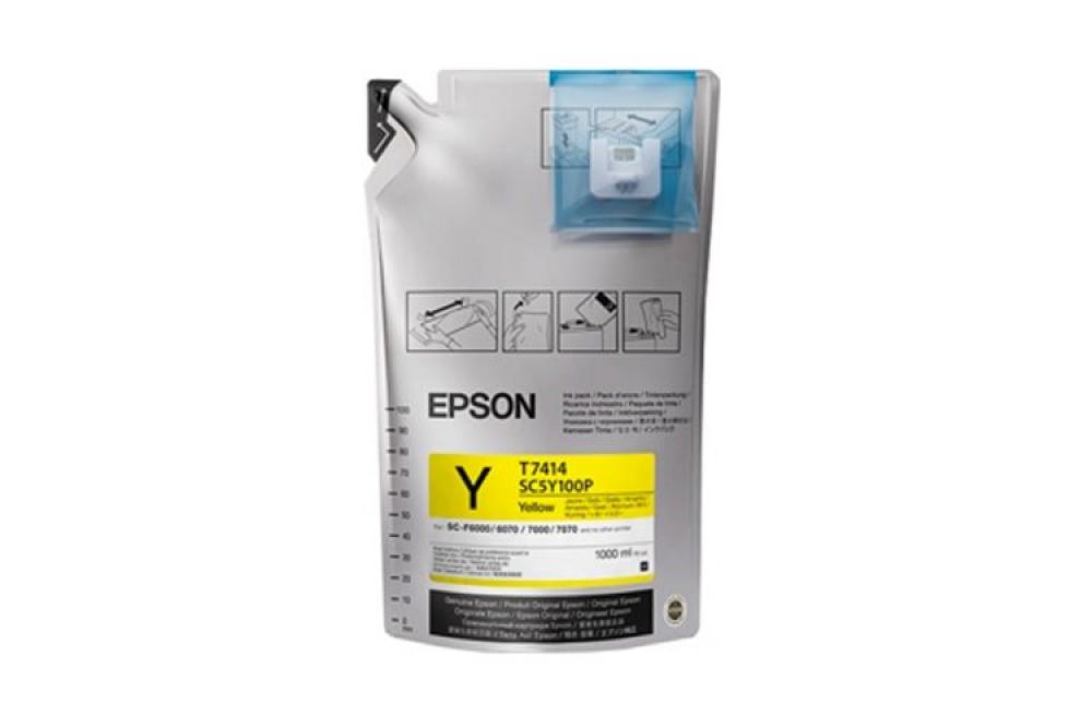 Сублимационные чернила Epson Yellow для Epson SureColor SC-F6200 1000 мл изображение