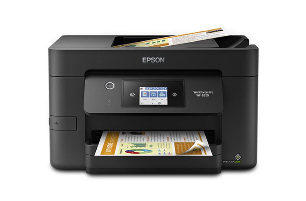 изображение МФУ Epson WorkForce Pro WF-3820 с ПЗК и чернилами - изображение 1