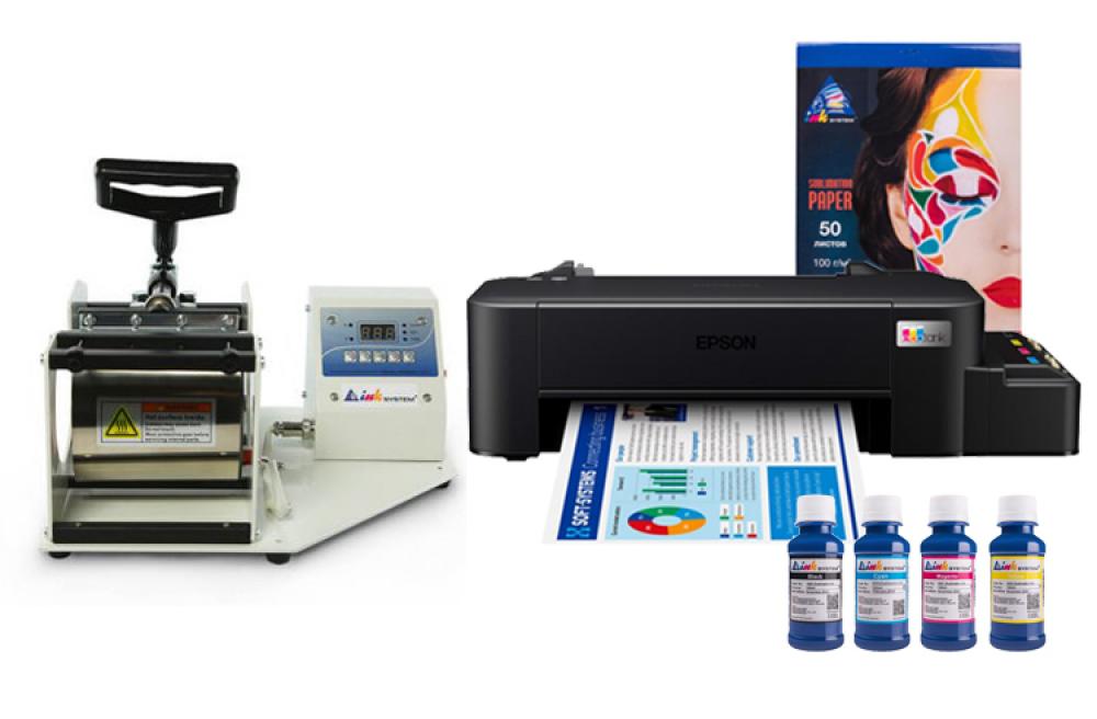 изображение Термопресс INKSYSTEM M-01 для кружек и принтер Epson L121 с набором для сублимационной печати - изображение 1