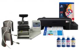 Термопресс INKSYSTEM M-04 для кружек 4 в 1 и принтер Epson L121 с набором для сублимационной печати Термопресс INKSYSTEM M-04 для кружек 4 в 1 и принтер Epson L121 с набором для сублимационной печати