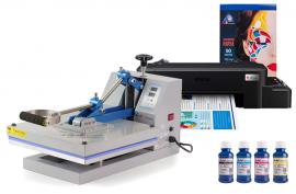 Планшетный термопресс INKSYSTEM P-3838 38*38 см и принтер Epson L121 с набором для сублимационной печати Планшетный термопресс INKSYSTEM P-3838 38*38 см и принтер Epson L121 с набором для сублимационной печати