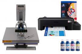 Планшетный термопресс INKSYSTEM P-3838+ 38*38 см и принтер Epson L121 с набором для сублимационной печати Планшетный термопресс INKSYSTEM P-3838+ 38*38 см и принтер Epson L121 с набором для сублимационной печати