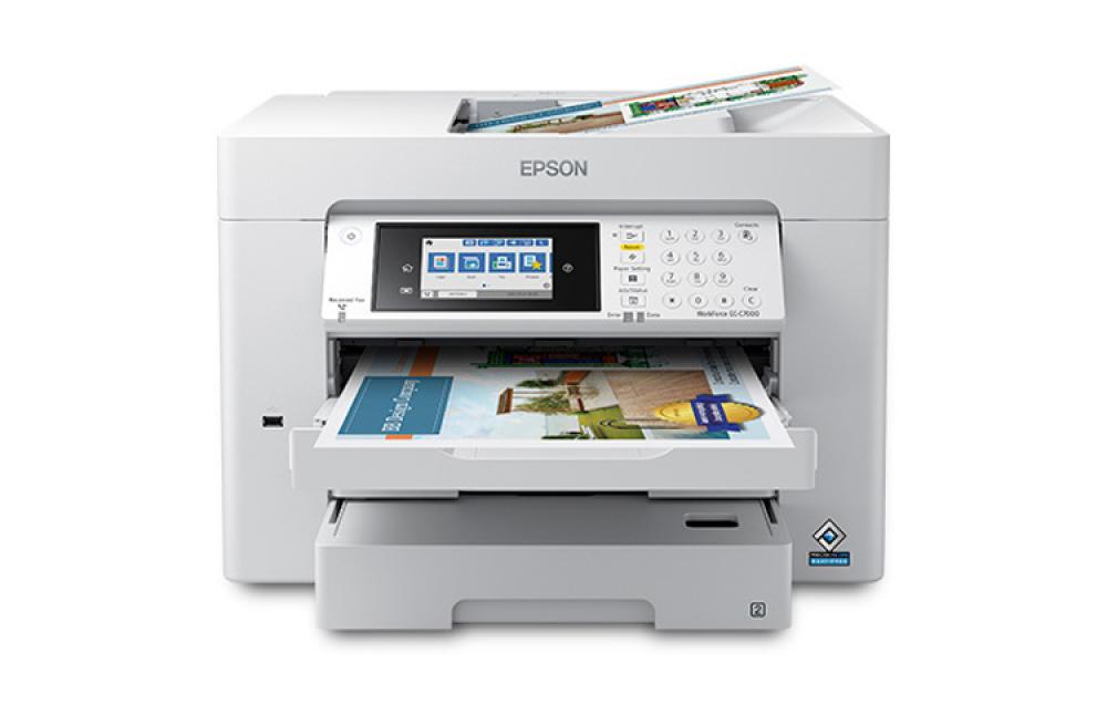изображение МФУ Epson WorkForce EC-C7000 с СНПЧ и чернилами INKSYSTEM 250мл - изображение 1