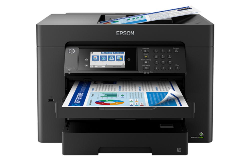 изображение МФУ Epson Workforce WF-7840DTWF с СНПЧ и чернилами 1 литр - изображение 1