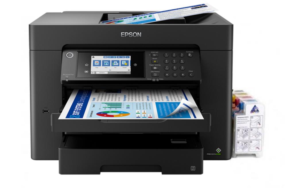изображение МФУ Epson Workforce WF-7840DTWF с СНПЧ и светостойкими чернилами 100мл - изображение 1