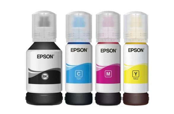изображение Оригинальные чернила для Epson L6570 (3 цветных по 70мл   1 черный 127 мл)