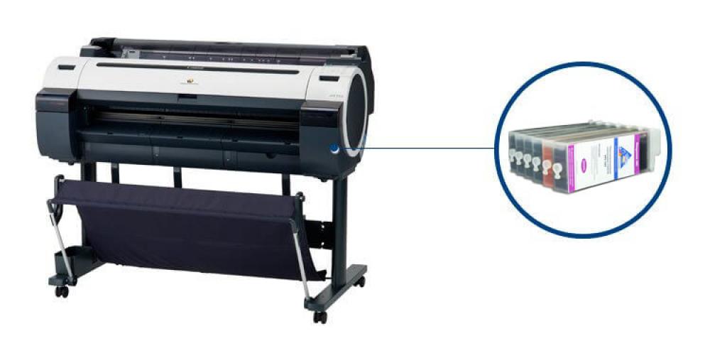 изображение Плоттер Canon imagePROGRAF IPF750 с ПЗК (СНПЧ) - изображение 1