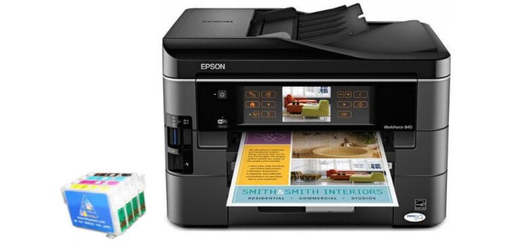 изображение МФУ Epson WorkForce 845 с перезаправляемыми картриджами - изображение 1