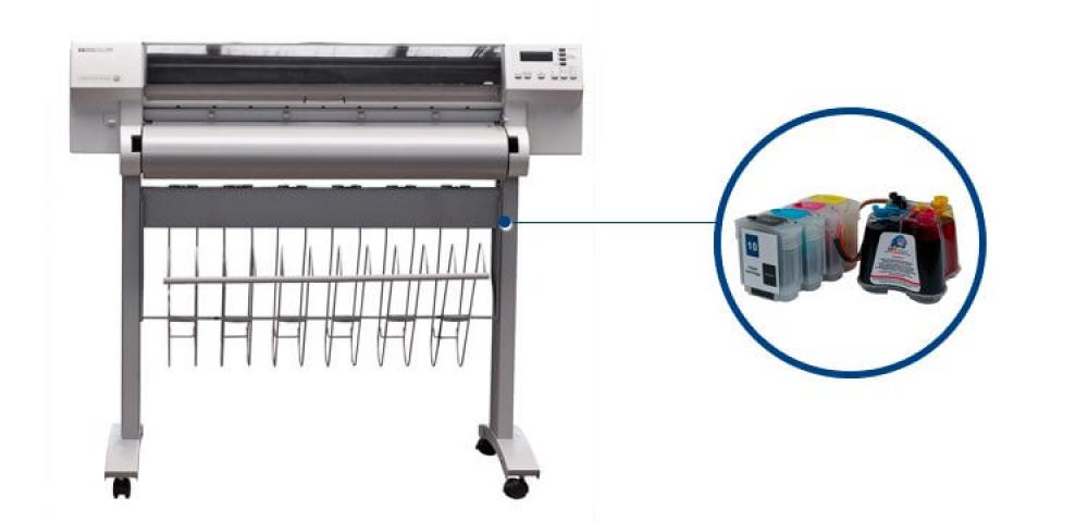 изображение Плоттер HP DesignJet 750 с ПЗК (СНПЧ) - изображение 1