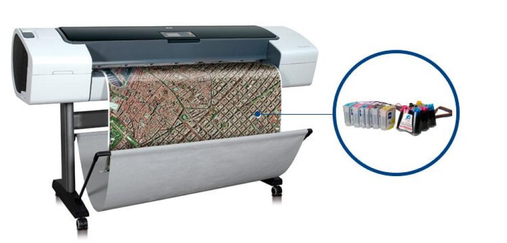 изображение Плоттер HP DesignJet T1120 с ПЗК (СНПЧ) - изображение 1