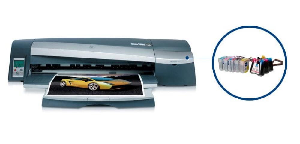 изображение Плоттер HP DesignJet 120 с ПЗК (СНПЧ) - изображение 1