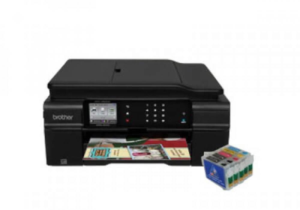изображение МФУ Brother MFC-J650DW с перезаправляемыми картриджами - изображение 1