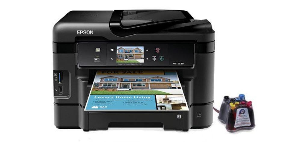 изображение МФУ Epson Workforce WF-3540 Refurbished с СНПЧ - изображение 1