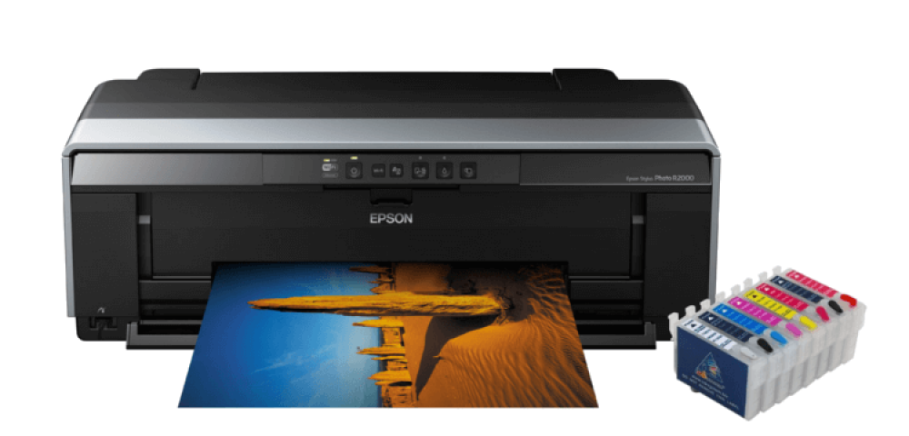 изображение Цветной принтер Epson Stylus Photo R2000 с перезаправляемыми картриджами - изображение 1