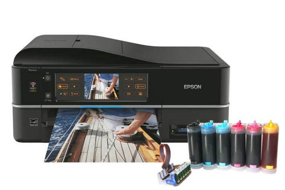 изображение МФУ Epson Stylus Photo PX820FWD с СНПЧ INKSYSTEM Industrial - изображение 1